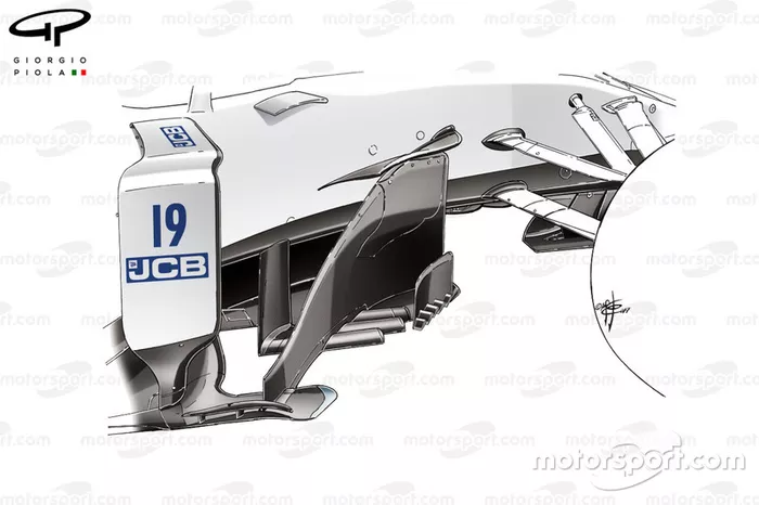 Nouveau déflecteur de la Williams FW40, Grand Prix d'Autriche