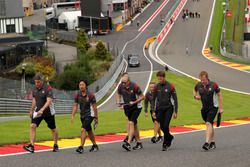 Romain Grosjean, Haas F1 Team walks the track