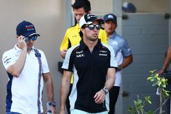 Sergio Pérez, Sahara Force India F1 and Felipe Massa, Williams