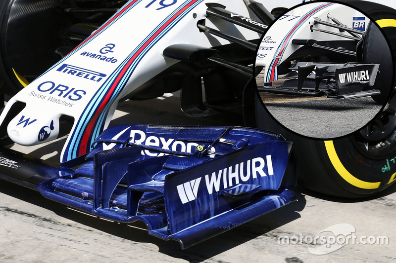 Williams FW38 kanat detay