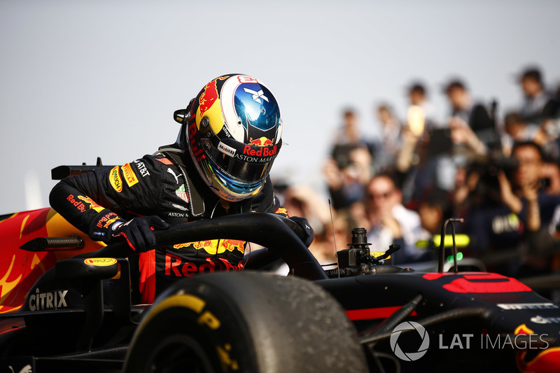 Le vainqueur Daniel Ricciardo, Red Bull Racing