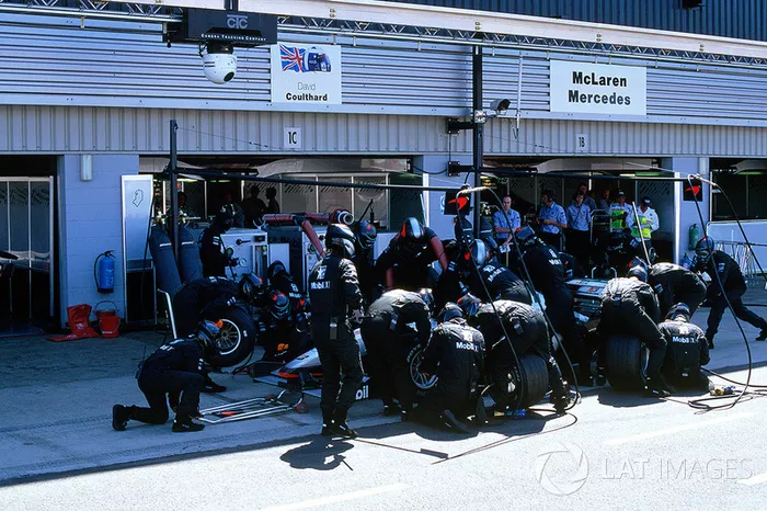 Pitstop van Coulthard: