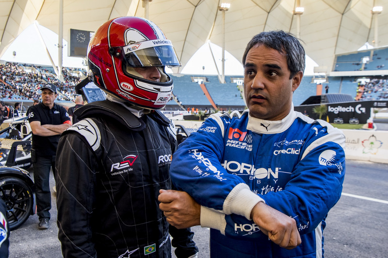 Juan Pablo Montoya and Helio Castroneves