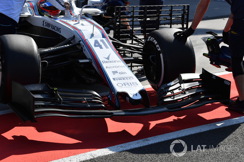 Переднее крыло Williams FW41 в конфигурации 2019 года