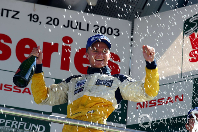 Podium: race 2 winner Heikki Kovalainen, Gabord Competition