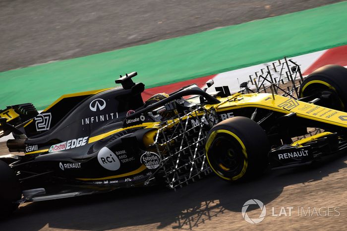 Nico Hulkenberg, Renault Sport F1 Team RS18, aero sensors