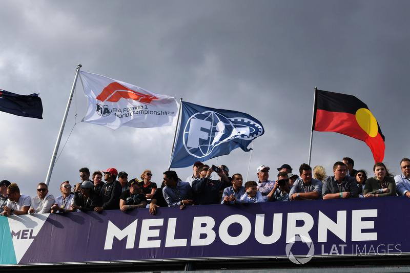 Fans and flags