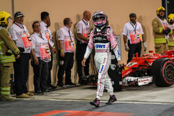 Sergio Perez, Sahara Force India in parc ferme