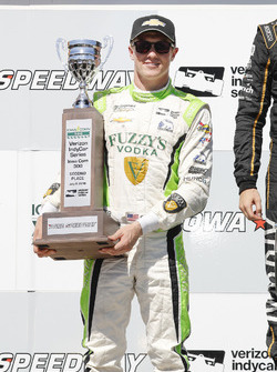 Spencer Pigot, Ed Carpenter Racing Chevrolet, podium