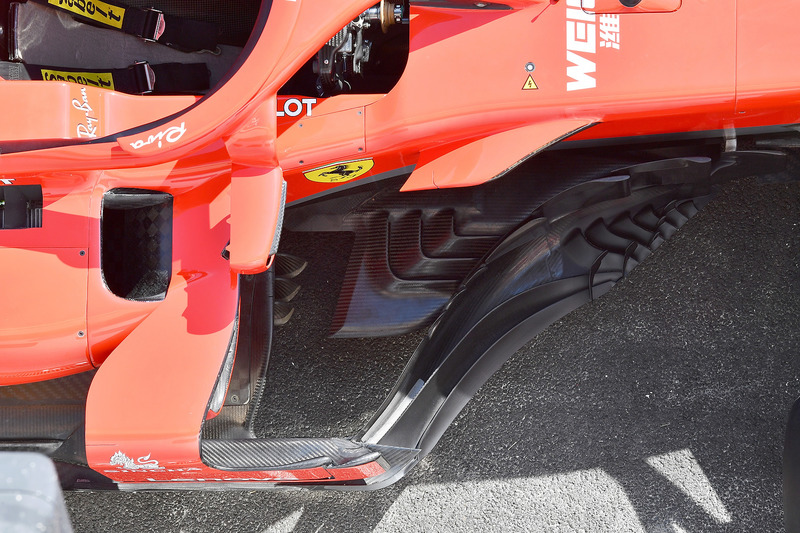 Detail barge board Ferrari SF71H