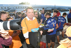 Eric Boullier, McLaren Racing Director at the raft race