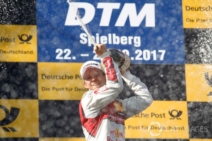 Podio: Ganador de la carreraMattias Ekström, Audi Sport Team Abt Sportsline, Audi A5 DTM