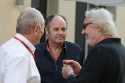 Dr. Helmut Marko, Red Bull Motorsportchef mit Gerhard Berger und Flavio Briatore