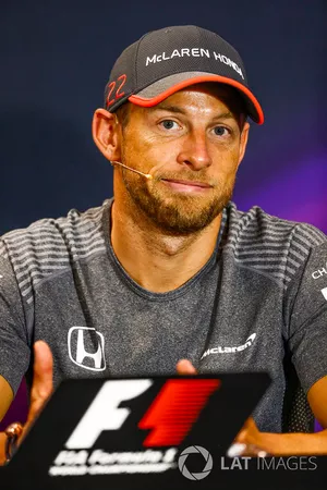 Jenson Button, in the press conference