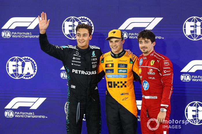 Charles Leclerc, Ferrari, Oscar Piastri, McLaren, George Russell, Mercedes