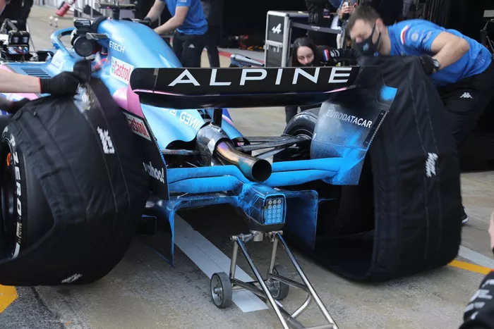 Detalle del difusor del Alpine A522