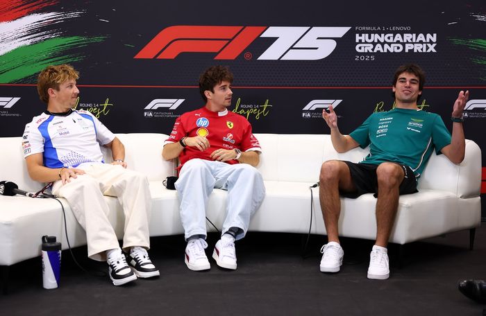 Charles Leclerc, Ferrari, Liam Lawson, Racing Bulls Team, Lance Stroll, Aston Martin Racing