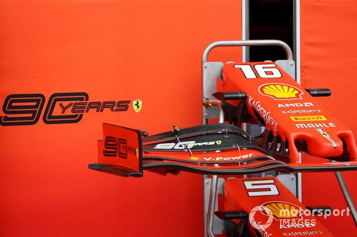 Morros y alerones delanteros del Ferrari SF90