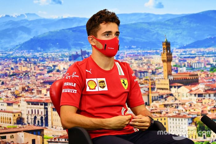 Charles Leclerc, Ferrari en la conferencia de prensa