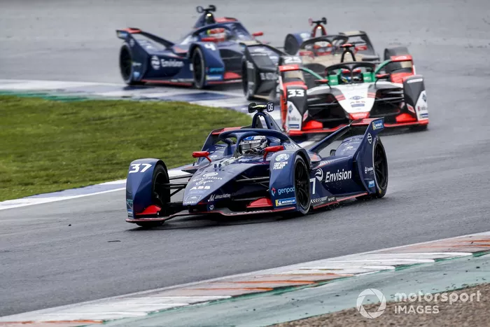 Nick Cassidy, Envision Virgin Racing, Audi e-tron FE07, Rene Rast, Audi Sport ABT Schaeffler, Audi e-tron FE07, Jean-Eric Vergne, DS Techeetah, DS E-Tense FE21