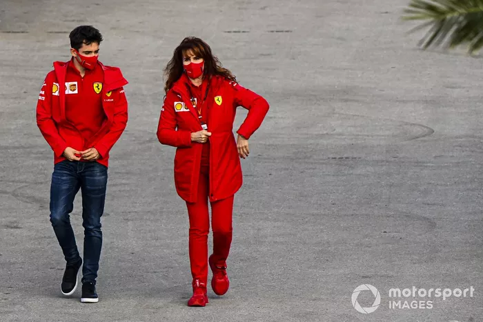Charles Leclerc, Ferrari nel paddock