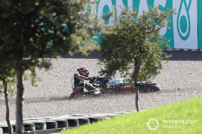 Johann Zarco, Avintia Racing crash