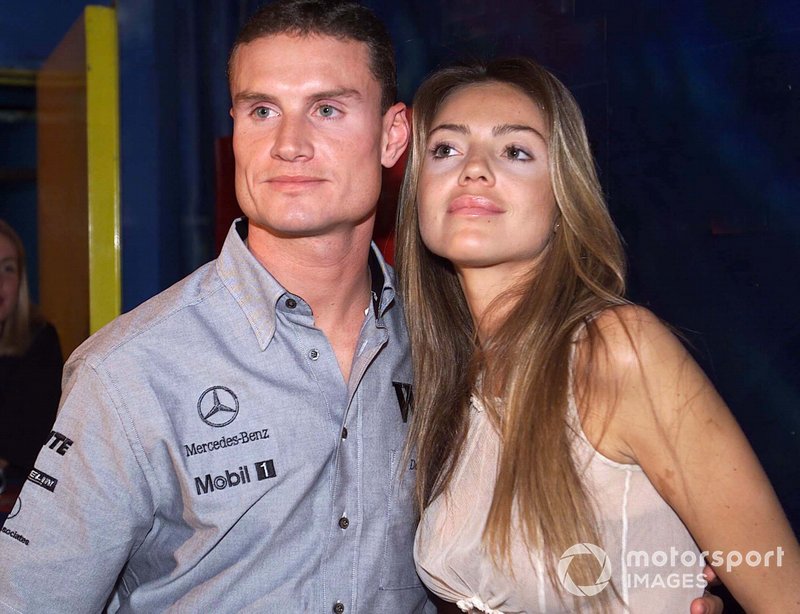 David Coulthard, McLaren with Simone Abdelnour at
Baja Club