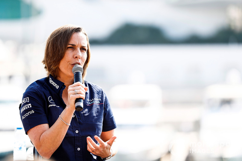 Claire Williams, Vice Team Principal, Williams Racing, annuncia Robert Kubica, Williams Racing, per il 2019