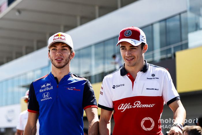 Pierre Gasly, Scuderia Toro Rosso, Charles Leclerc, Sauber