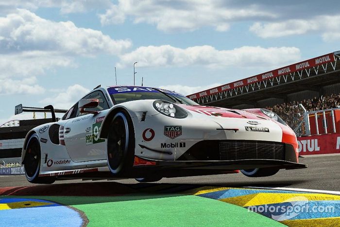 #91 Porsche Esports Team Porsche 911 RSR: André Lotterer, Neel Jani, Mitchell Dejong, Martti Pietila