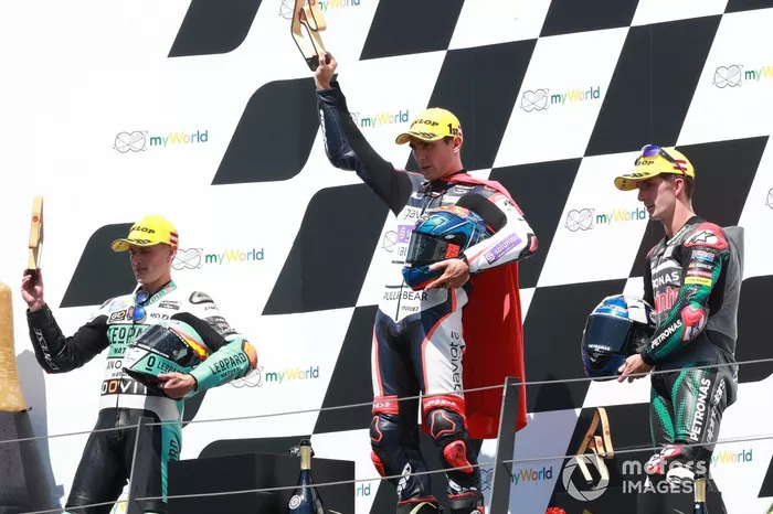 Podio: Jaume Masia, Leopard Racing, Albert Arenas, Aspar Team, John McPhee, SIC Racing Team