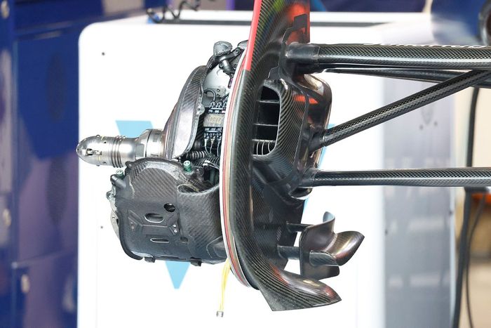 Detalle del tambor de freno del Williams FW45