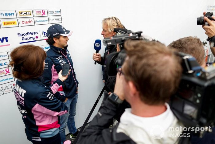 Sergio Pérez, Racing Point con los medios