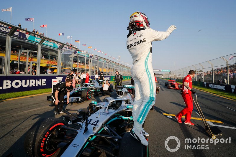 El poleman Lewis Hamilton, Mercedes AMG F1