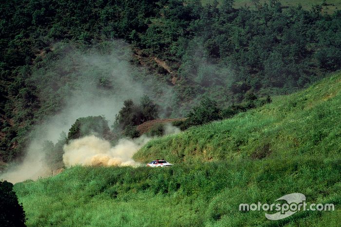 Carlos Sainz, Luis Moya, Toyota Celica GT4, en el Rally de Nueva Zelanda 1990