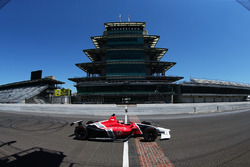 Oriol Servia testing the 2018 Honda IndyCar