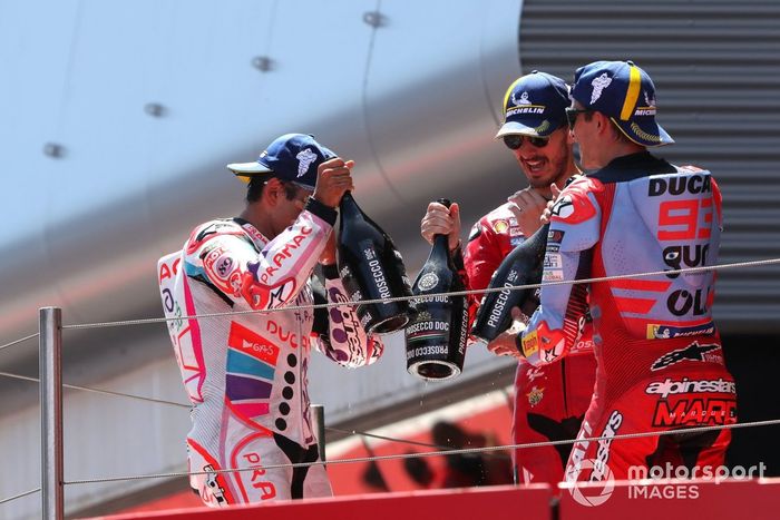 Jorge Martín, Pramac Racing, Francesco Bagnaia, Ducati Team, Marc Márquez, Gresini Racing