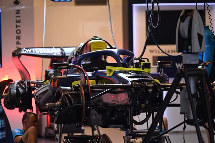 Detalles técnicos del Williams FW45