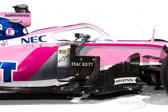 Détail de la livrée Racing Point