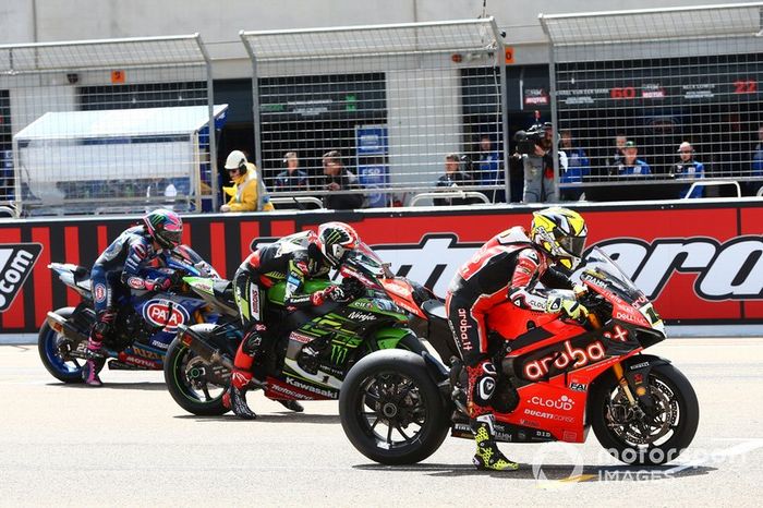 Alvaro Bautista, Aruba.it Racing-Ducati Team, Jonathan Rea, Kawasaki Racing, Alex Lowes, Pata Yamaha