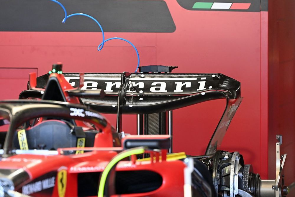 Ferrari SF-23 detalle del alerón trasero