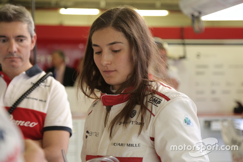 Tatiana Calderón, Sauber C37 piloto de prueba