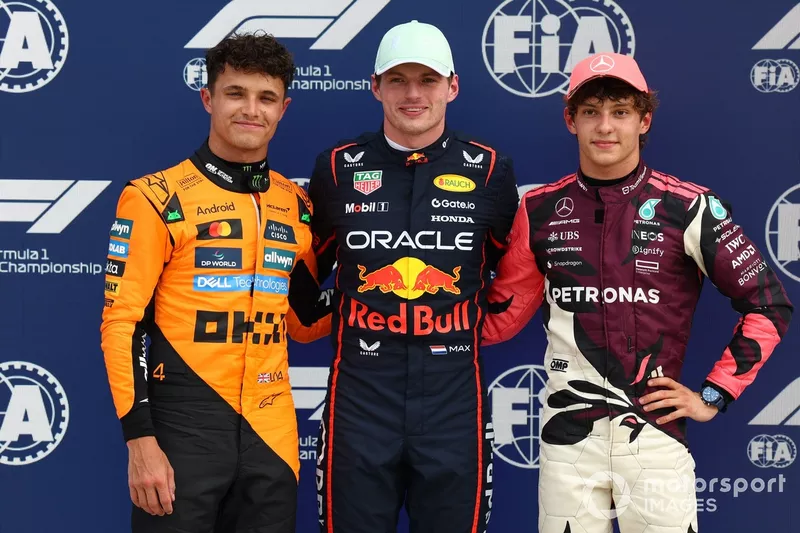 Lando Norris, McLaren, Max Verstappen, Red Bull Racing, Andrea Kimi Antonelli, Mercedes