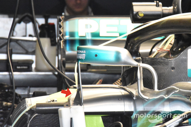 Mercedes AMG F1 W09 ayna bağlantısı