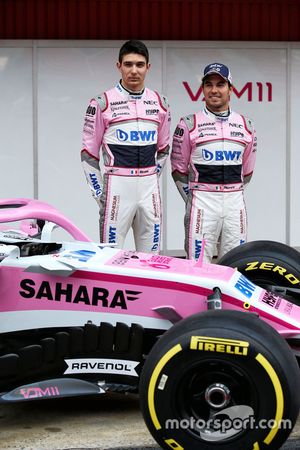 Esteban Ocon, Sahara Force India F1 y Sergio Perez, Sahara Force India