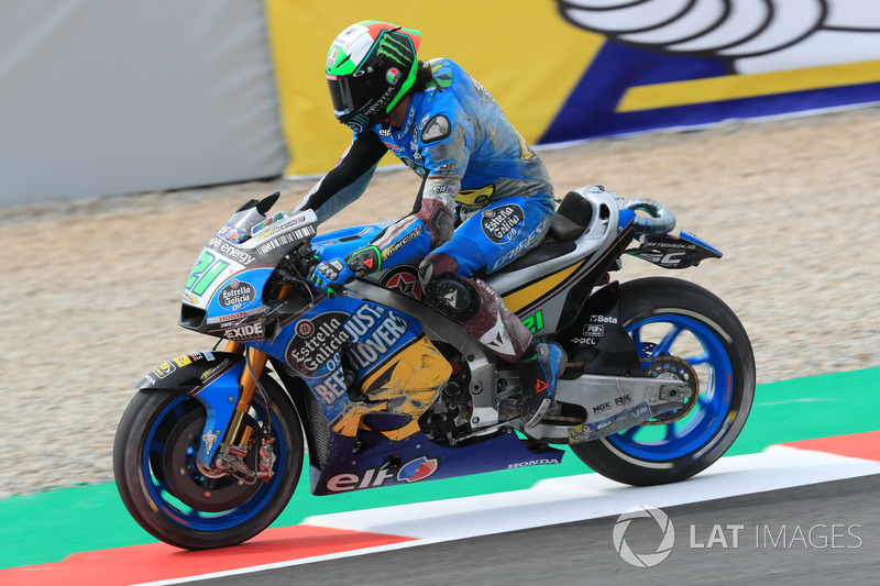 Franco Morbidelli, Estrella Galicia 0,0 Marc VDS, dopo la caduta