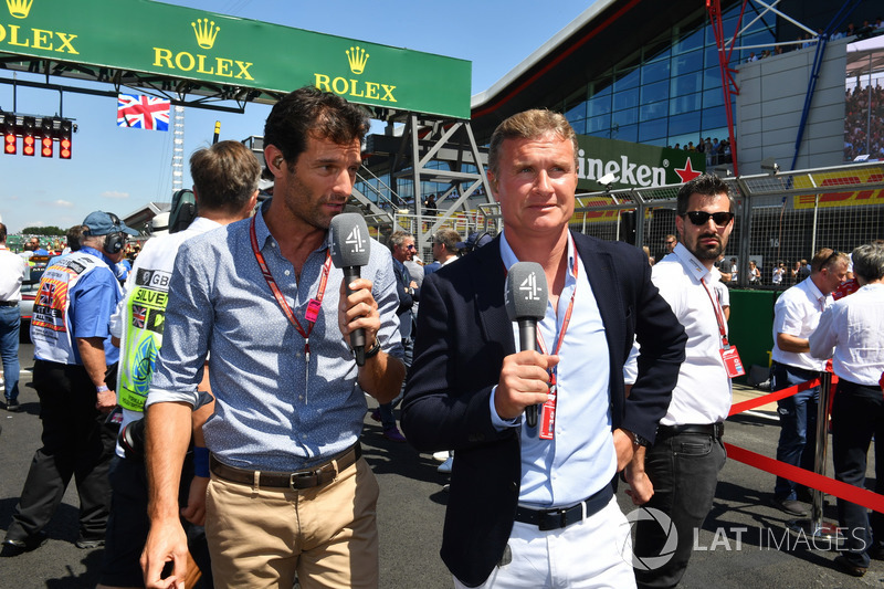 Mark Webber, and David Coulthard, Channel 4 F1 on the grid