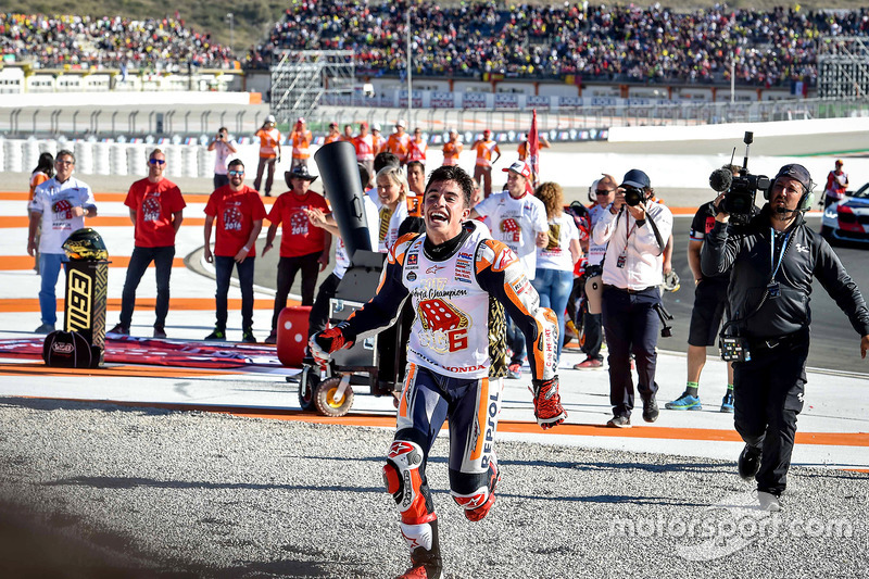 Il Campione del Mondo Marc Marquez, Repsol Honda Team festeggia