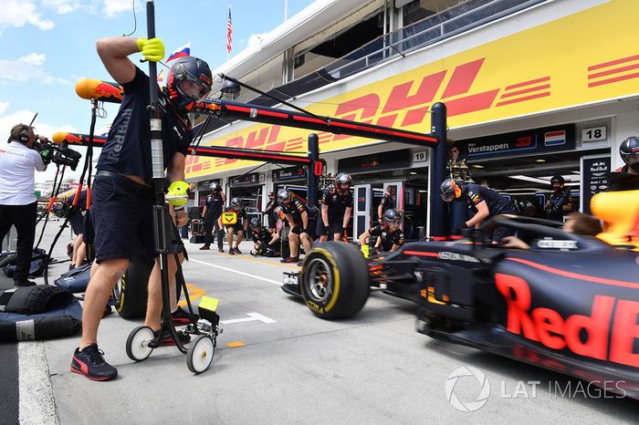 Red Bull Racing practica paradas en boxes