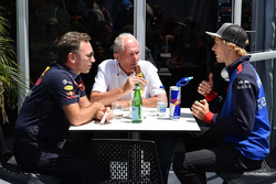 ccho, Dr Helmut Marko, Red Bull Motorsport Consultant and Brendon Hartley, Scuderia Toro Rosso